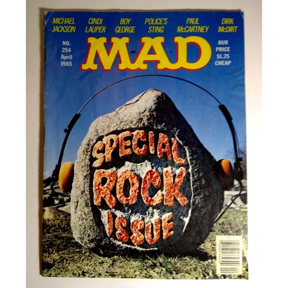 MAD Magazine Apr 1985 Music Videos Michael Jackson Riptide TV Parody Satire 254